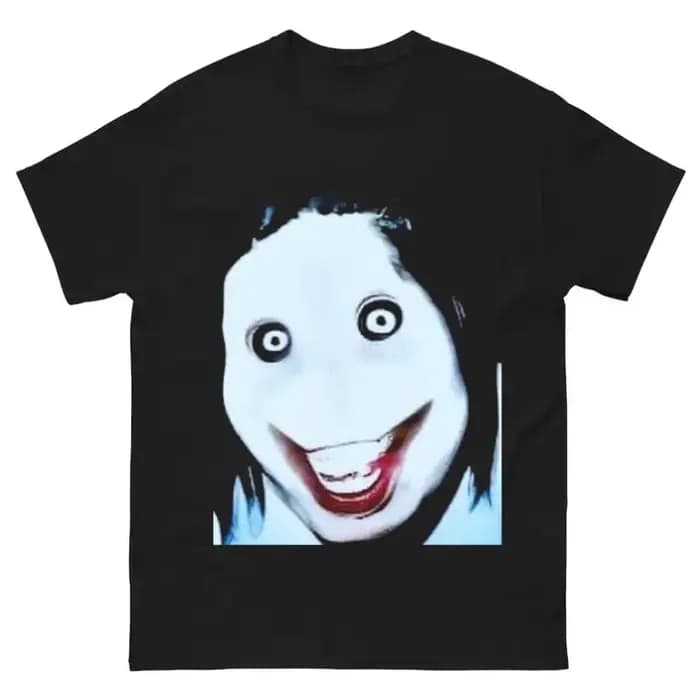 Jeff The Killer T-shirt Creepypasta horreur Meme graphique foncé Internetcore Y2K hommes femmes coton