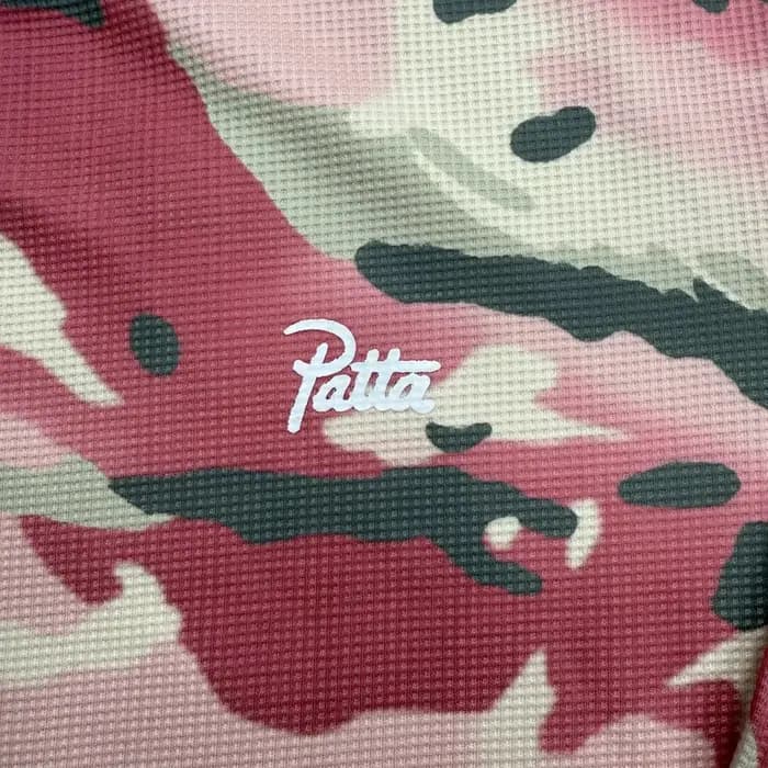 Patta sweat à capuche américain à la mode rouge Camouflage col rond sweats hommes femmes Vintage surdimensionné pull ample