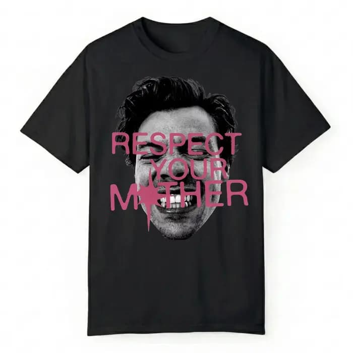 T-shirt unisexe 2026 Harry Styles Respect Your Mother – Vêtement d'été en coton, style vintage, manc
