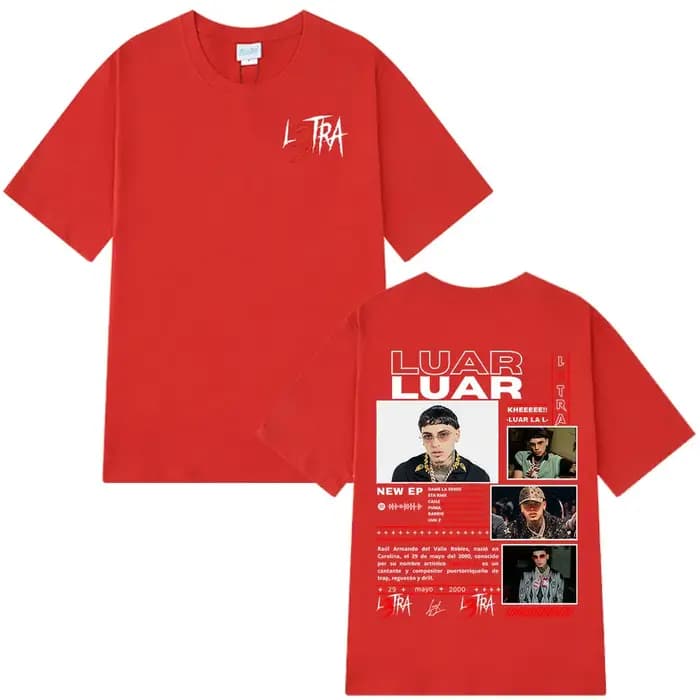 Rappeur Lune La L 2025 Album L3TRA T-shirts hommes femmes Hip Hop mode manches courtes T-shirts coto