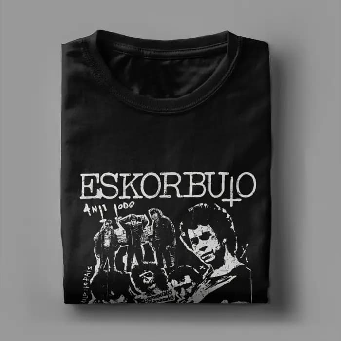 Mode ESKORBUTO T-Shirts hommes col rond coton t-shirt à manches courtes