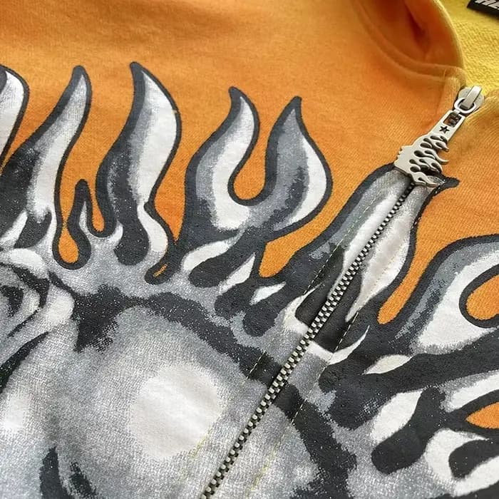 HS sun zip up sweat à capuche orange capsule 11