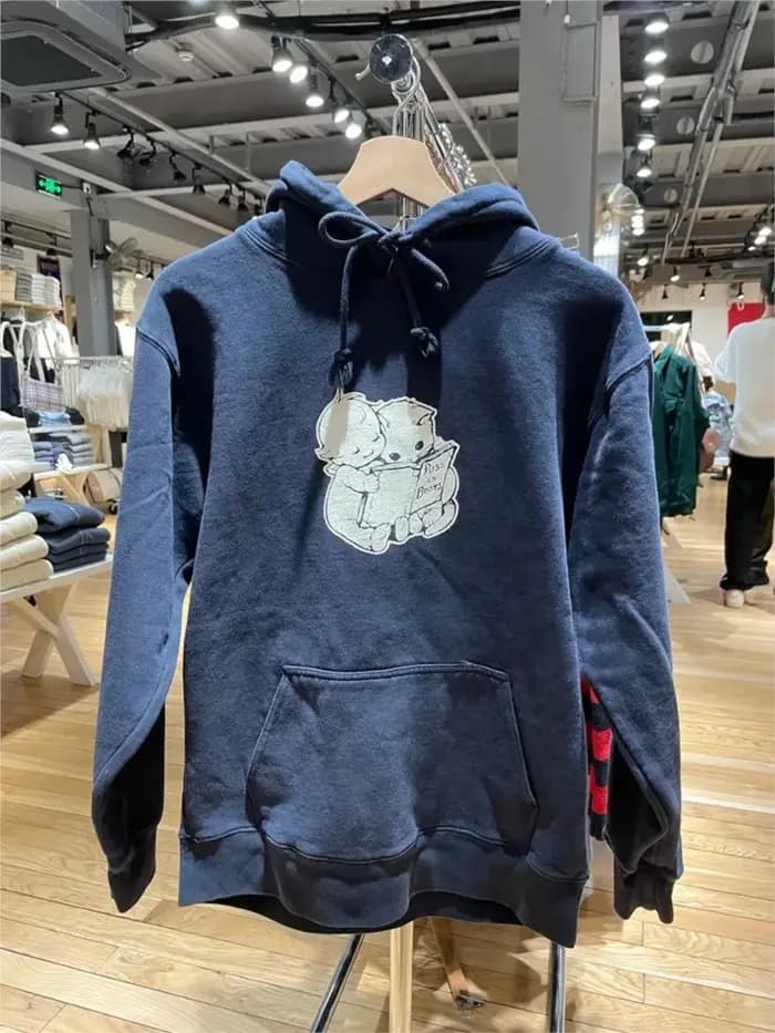 Sweat à capuche imprimé étoile d'ange pour femme
