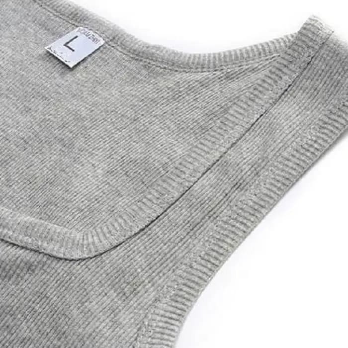 T-shirt sans manches en coton pour hommes et femmes