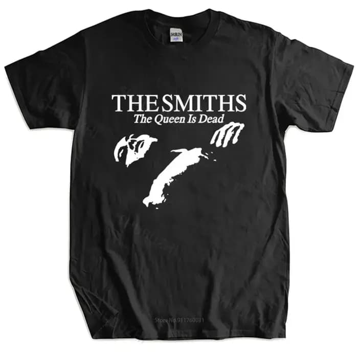 Morrissey col rond manches courtes noir t-shirts hauts The Smiths T-Shirt Indie vêtements esthétiques Harajuku