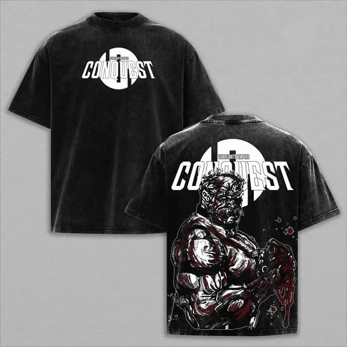 T-shirt Anime Invincible 2026 Vintage Y2K Lavé Oversize Col Rond Manches Courtes Coton Été Hauts Vêt