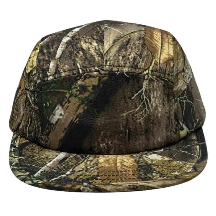 Logo personnalisé imprimé camouflage chapeau hip-hop à cinq panneaux à bords plats casquette de baseball de sport de course réglable pour hommes et femmes d'été