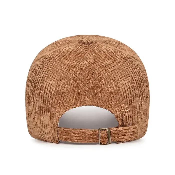 Casquette de baseball en velours côtelé FS Brown à grandes lettres pour hommes et femmes