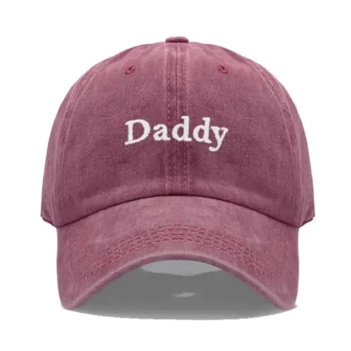 Casquette de baseball tendance brodée avec les inscriptions « Daddy & Mommy », en coton, réglable, a