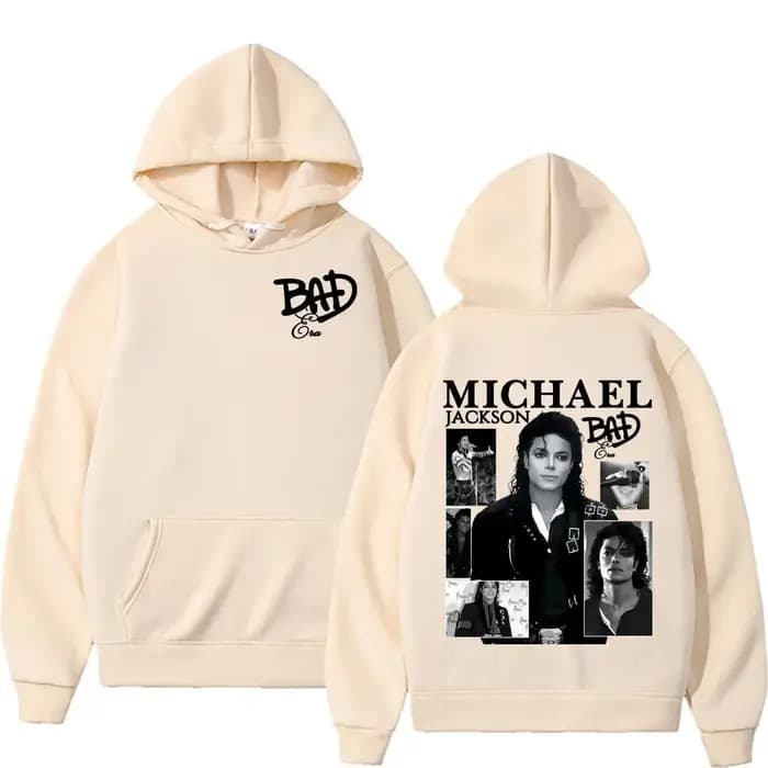 Sweat-shirt à capuche King of Pop Michael Jackson Bad Era Album pour hommes et femmes