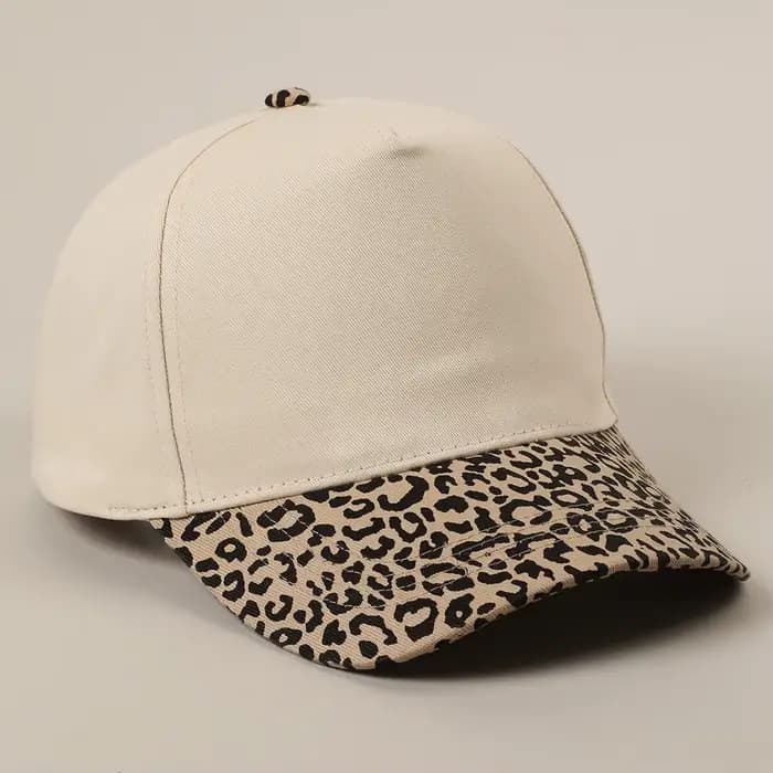 Chapeau de Baseball léopard avec LOGO personnalisé pour femmes