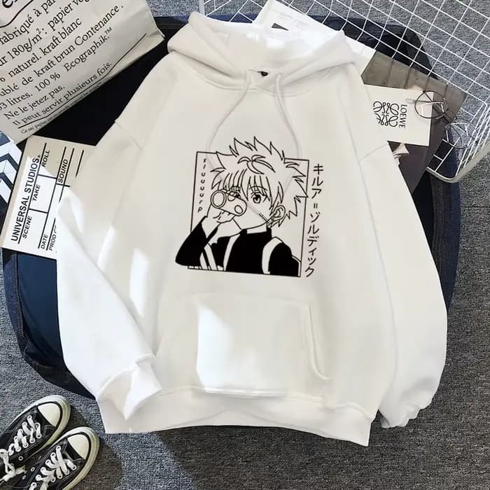 Hunter X Hunter Anime sweat à capuche pour hommes femmes Kurapika Manga sweats polaire automne hiver gothique Harajuku pull à capuche
