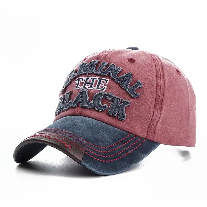 Casquette de baseball noire originale en coton lavé de haute qualité 2026 pour hommes et femmes