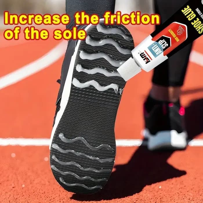KJM Caoutchouc de poignée à semelle antidérapante : traction robuste pour baskets/chaussures de sport – Idéal pour la randonnée/salle à pied