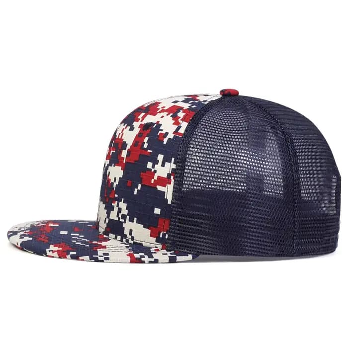 Casquette de Baseball Hip Hop en Coton avec Motif à Carreaux