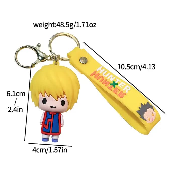 HUNTER X HUNTER Figure porte-clés Anime dessin animé GON · FREECSS poupée pendentif porte-clés voiture porte-clés accessoires bijoux enfants jouet cadeaux