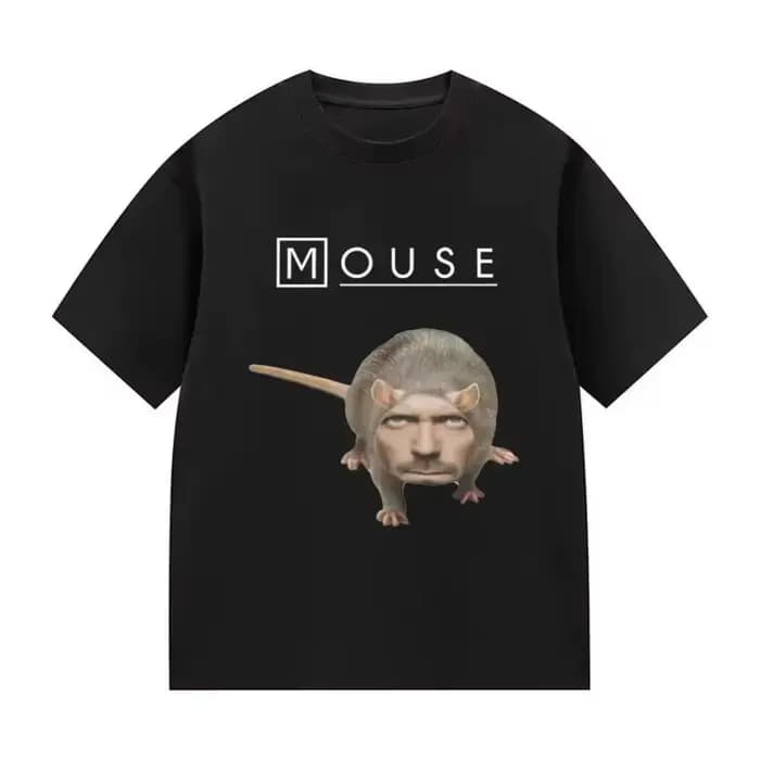 T-shirt à motif amusant House Mouse MD pour hommes et femmes, T-shirt ample décontracté, T-shirt en