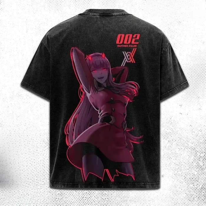 T-shirt graphique Anime DARLING in the FRANXX Zero Two pour hommes et femmes