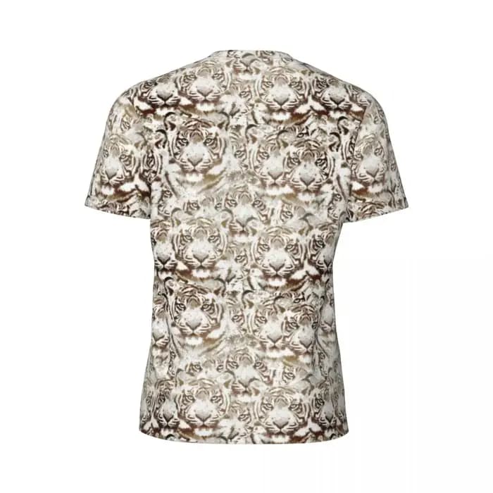 T-Shirt Design visage de tigre blanc et marron