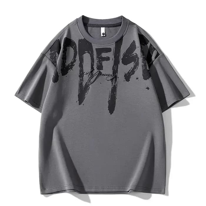T-shirt à manches courtes épais style américain pour homme