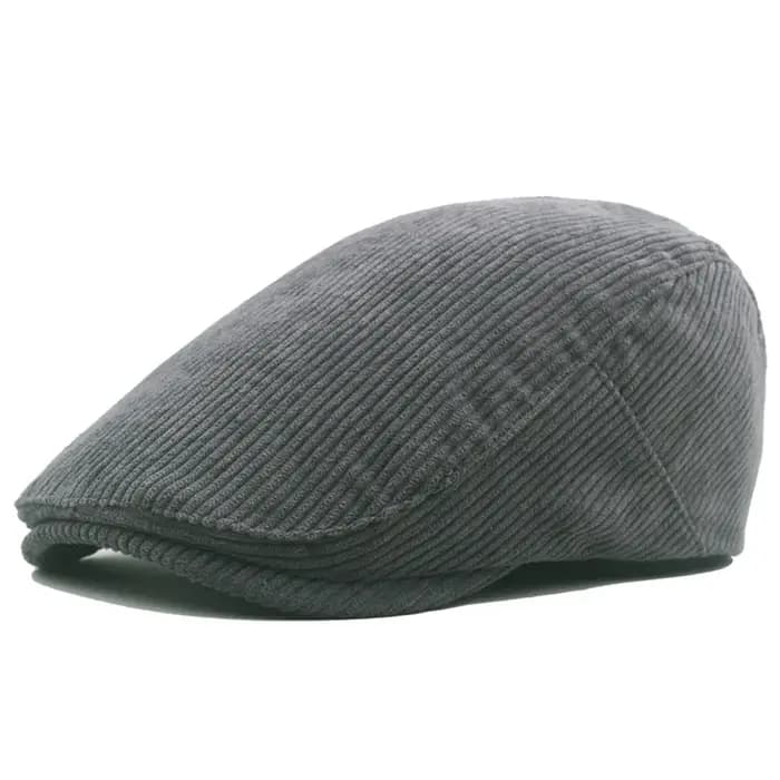 Casquette de Peintre à Visière en Velours Côtelé pour Homme