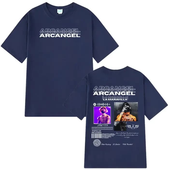 T-shirt de la tournée d'album du rappeur Arcangel pour hommes et femmes