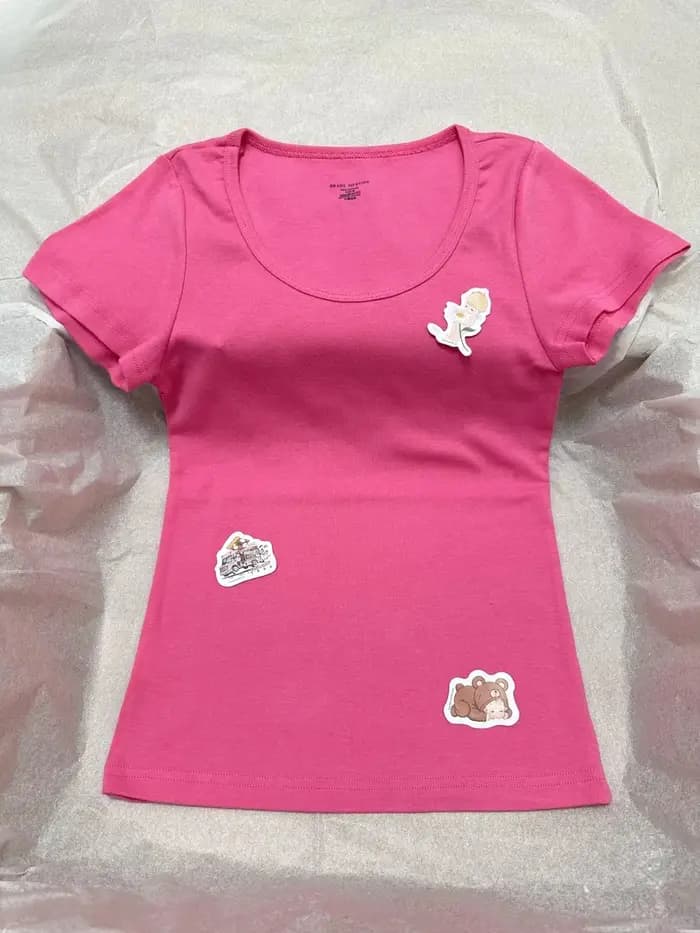 T-shirts slim orange pour femmes