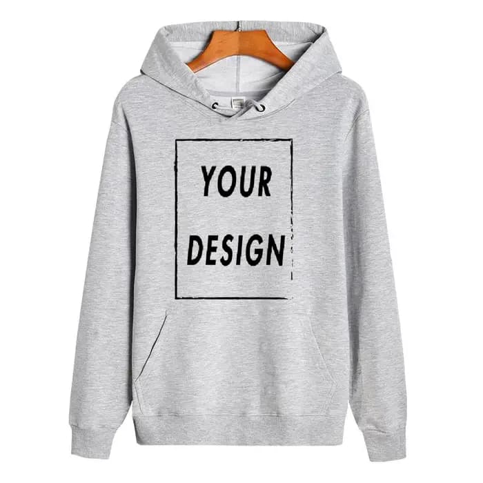 Sweat à capuche en pur coton à manches longues pour hommes et femmes, sweat-shirt de sport décontrac