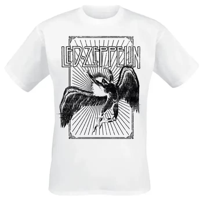 T-shirt avec logo et symboles Led Zeppelin