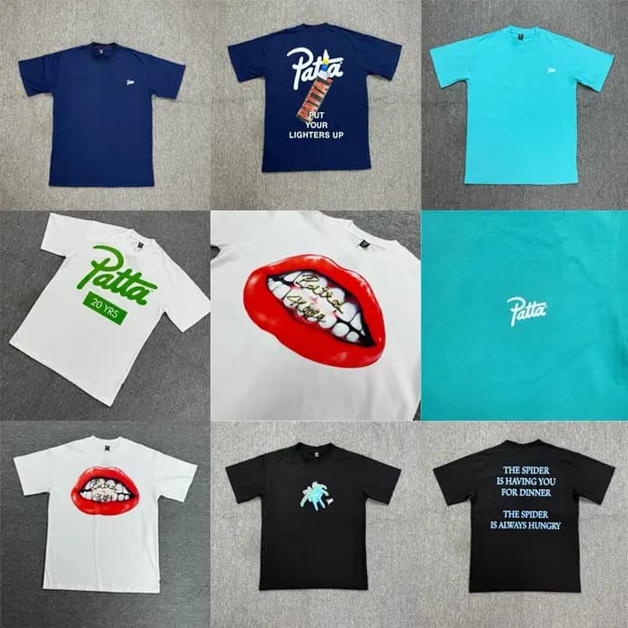 T-shirt PATTA décontracté streetwear de haute qualité
