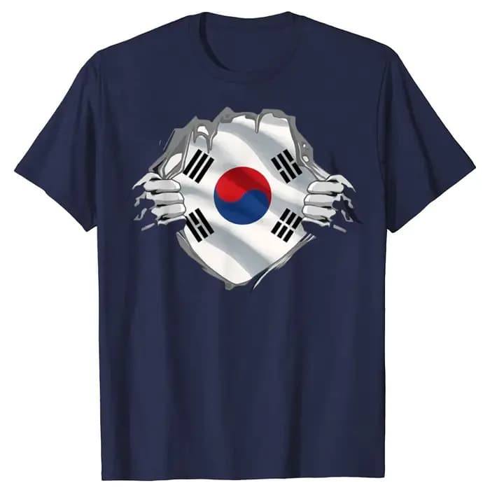 T-shirts drôles de style sud-coréen