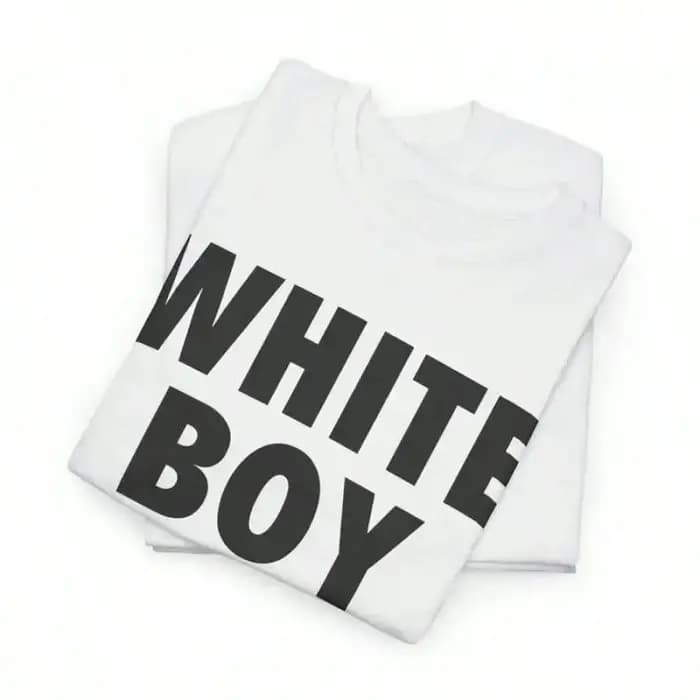 T-shirts WHITE BOY OF THE YEAR imprimés à manches courtes