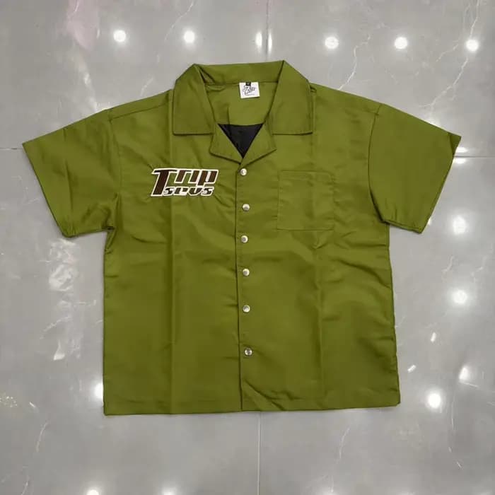T-shirt Vert Triple Sevens avec empiècement noir