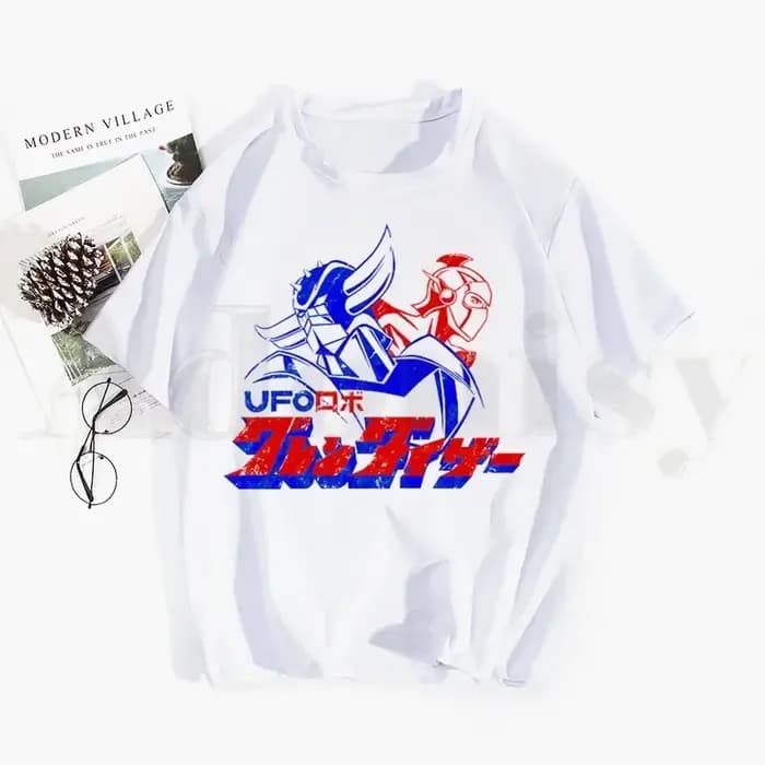 Grandizer japon Robot Anime Goldorak Goldrake t-shirt Hip Hop fille haut imprimé T-Shirts Harajuku