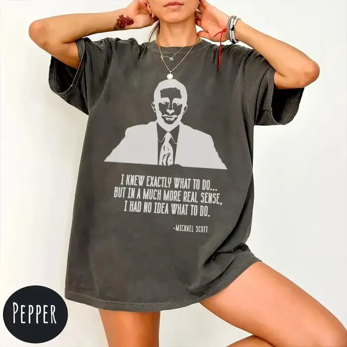 T-shirt avec citation de Michael Scott : The Office TV Show Tee
