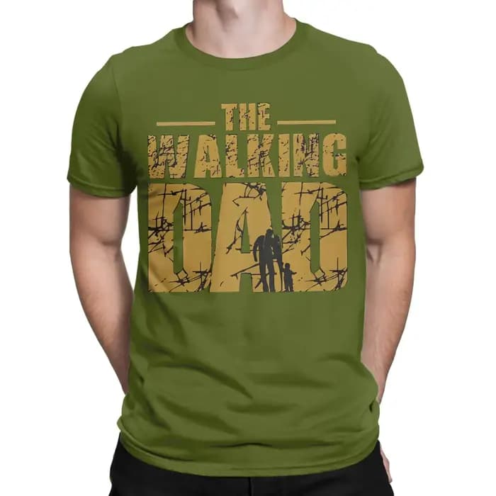 Hommes T-Shirts le marche papa Vintage 100% coton t-shirt à manches courtes fête des pères