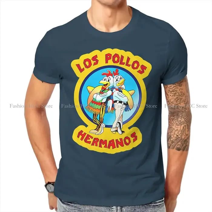 T-shirt en pur coton imprimé Los Pollos Hermanos pour homme