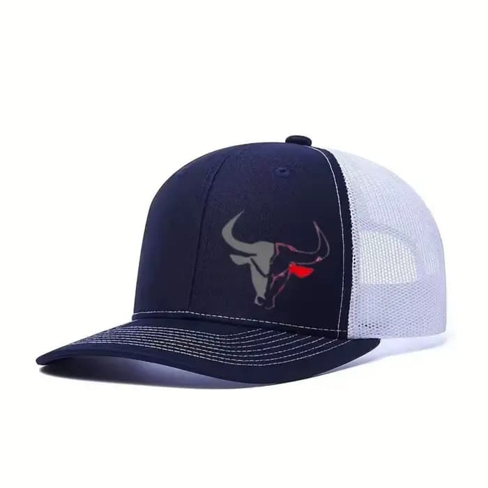 Casquette de baseball décontractée à imprimé tête de taureau
