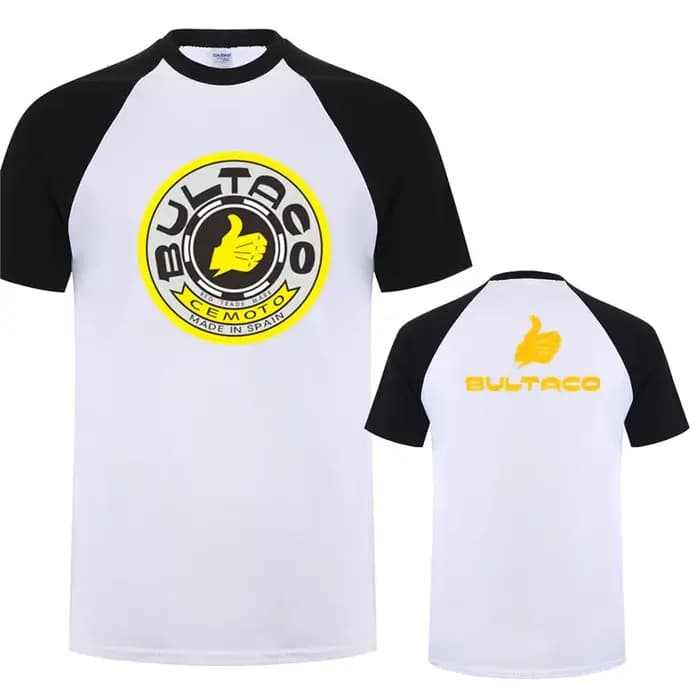 Bultaco Cemoto motos t-shirts mode hommes été à manches courtes coton