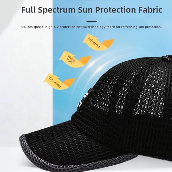Casquette de Baseball d'été Protection UV pare-soleil chapeau respirant maille randonnée en plein air