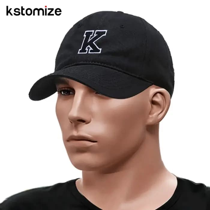 Lettre initiale A-Z casquette de Baseball noire pour hommes femmes haute qualité coton doux broder mode équipe Sport visières casquettes de relance