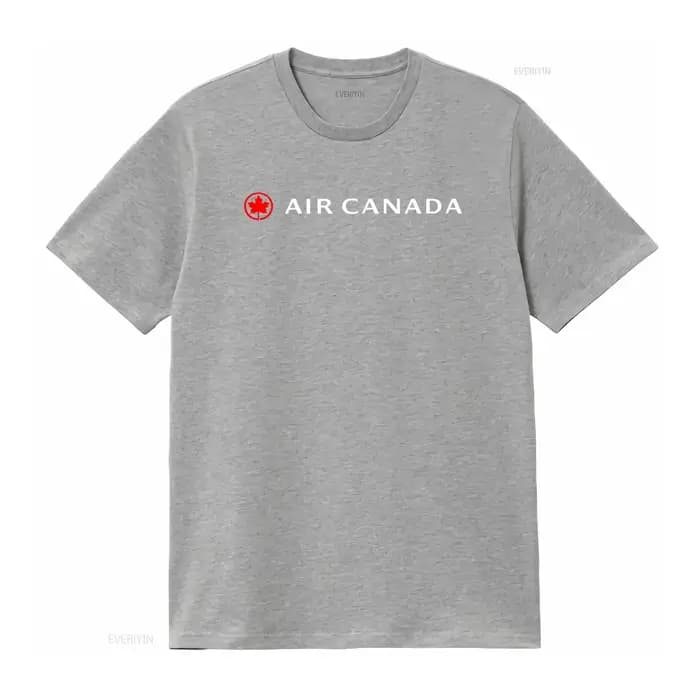 T-shirt avec logo Air Canada Airlines en noir