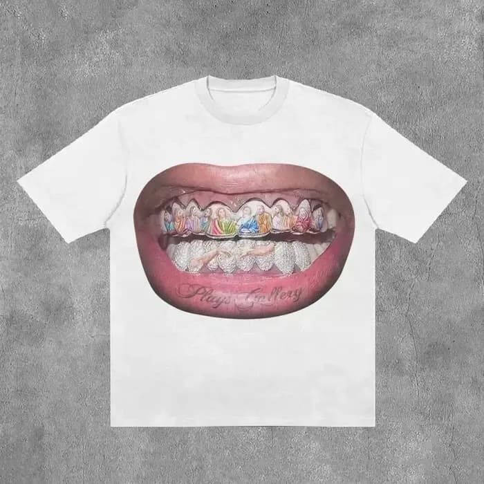 Streetwear Haunted Mound Vintage t-shirt Y2K vêtements hommes femmes Hip Hop imprimé graphique surdimensionné t-shirts coton à manches courtes hauts