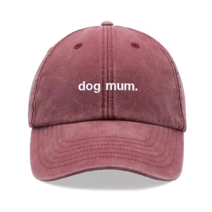 1 pièce, « maman chien ». Casquette de baseball vintage lavée Kanye pour femmes