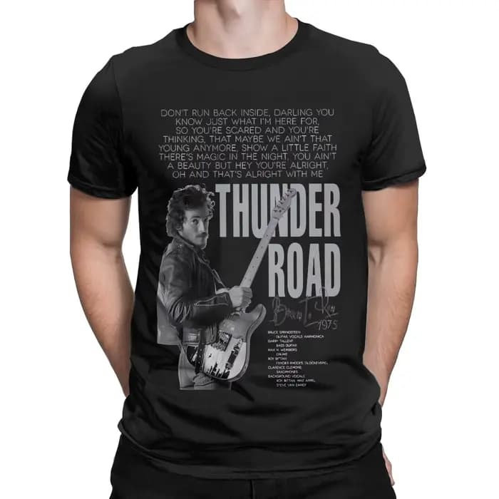 Crazy Bruce Springsteens métal le patron Rock musique Tour t-shirt hommes femmes coton