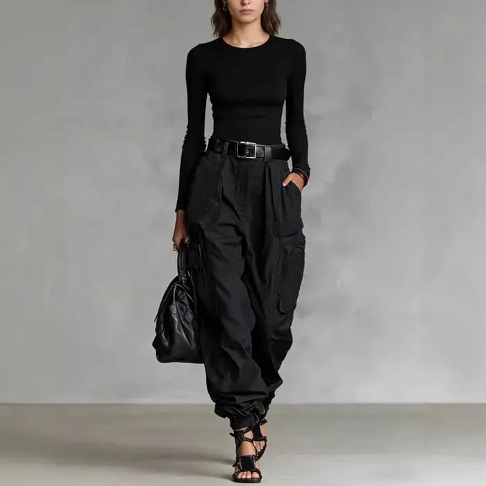 Pantalon Cargo Vintage Streetwear Femme