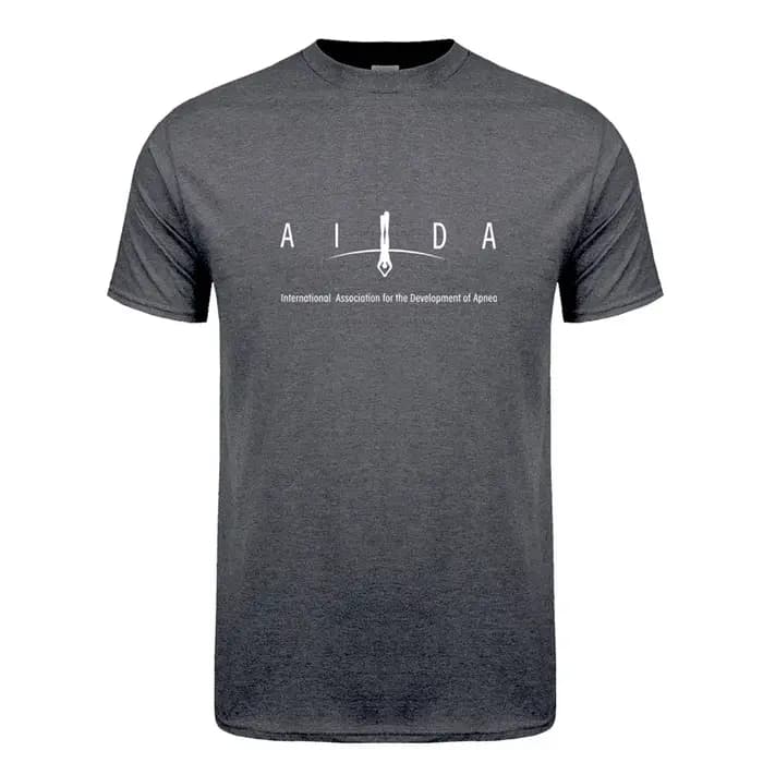 AIDA International t-shirt hommes hauts coton à manches courtes plongée libre homme
