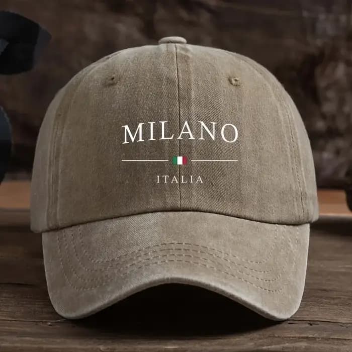 Casquette de baseball imprimée drapeau italien