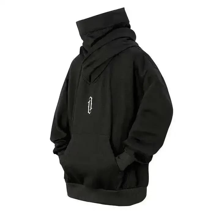 HKSH rapIndustry-Sweat à capuche à col empilé pour homme, sweats à capuche décontractés, monochromat
