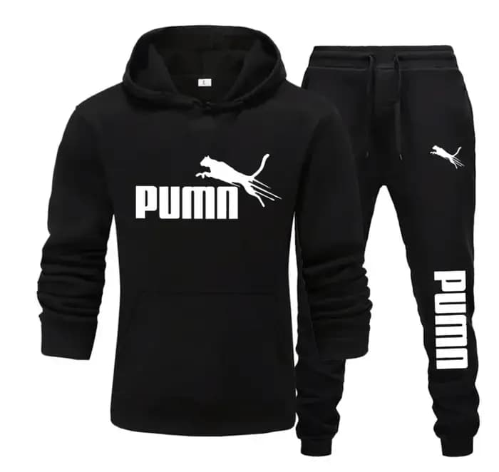 Nouveau automne et hiver hommes pull à capuche + pantalon 2 pièces à la mode et à la mode fitness jo